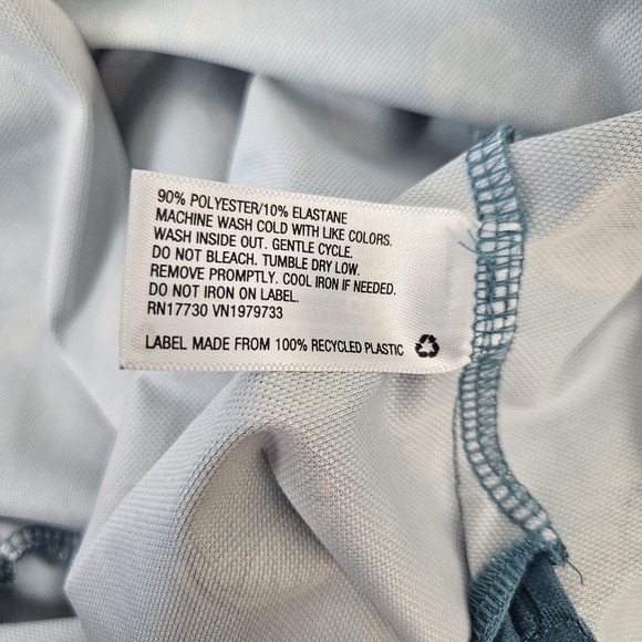 Goodfellow & Co Polo Mens Size Large Teal Cocktails Drinks Tea Lemonade Shirt - Picture 7 of 8